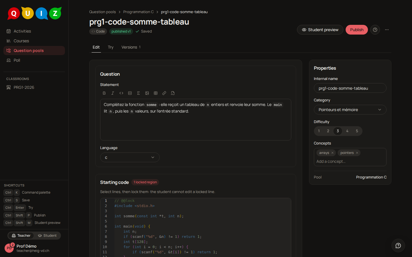 The editor of a code question