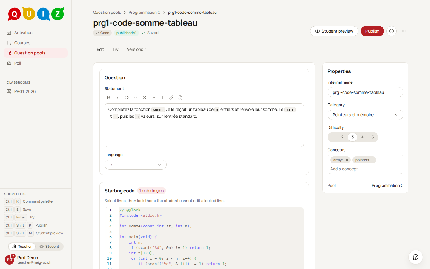 The editor of a code question